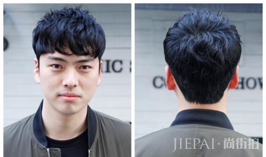 男生大脸圆脸适合发型 这样才能显脸小啊