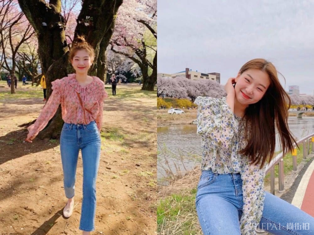 这个韩国女生太会穿衣,自带少女减龄感美的刚刚好