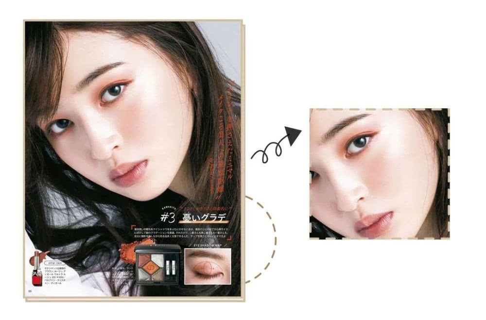 女明星在争先抢后画的妆容，画对了你就是明星