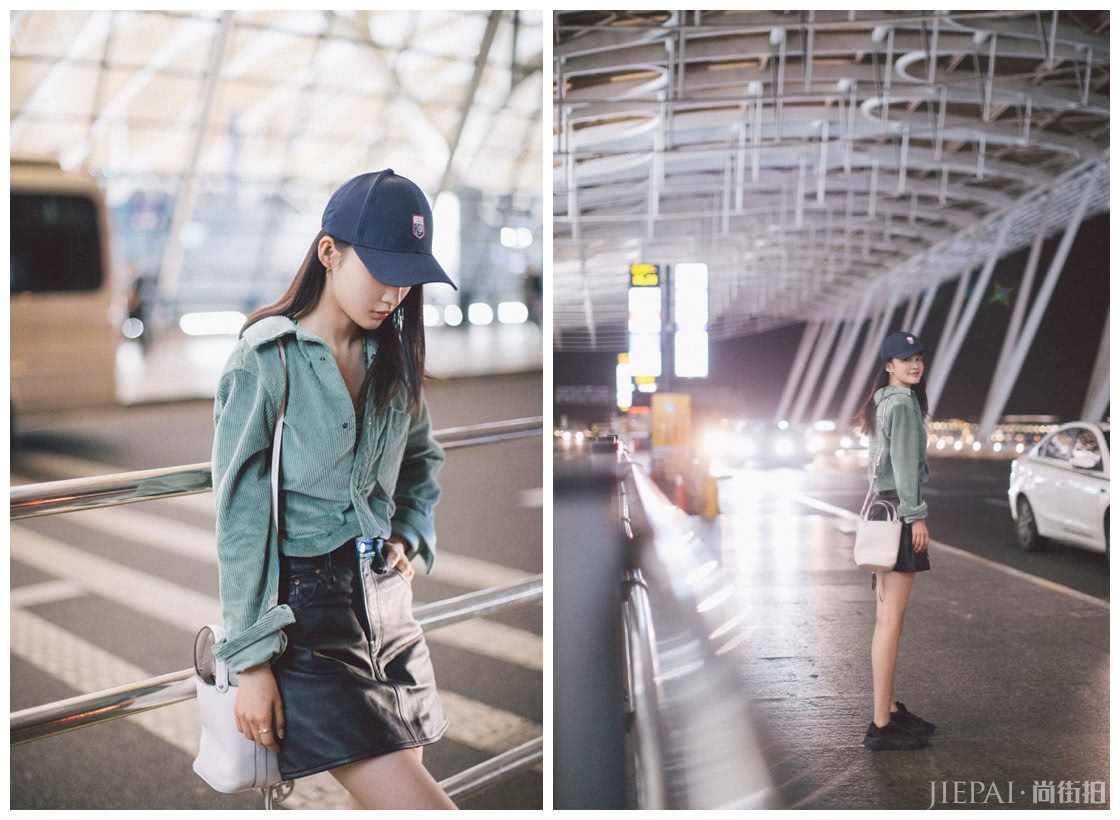 李沁现身伦敦男装周,一件撞色风衣和一个高扎马尾发型打扮得帅帅的