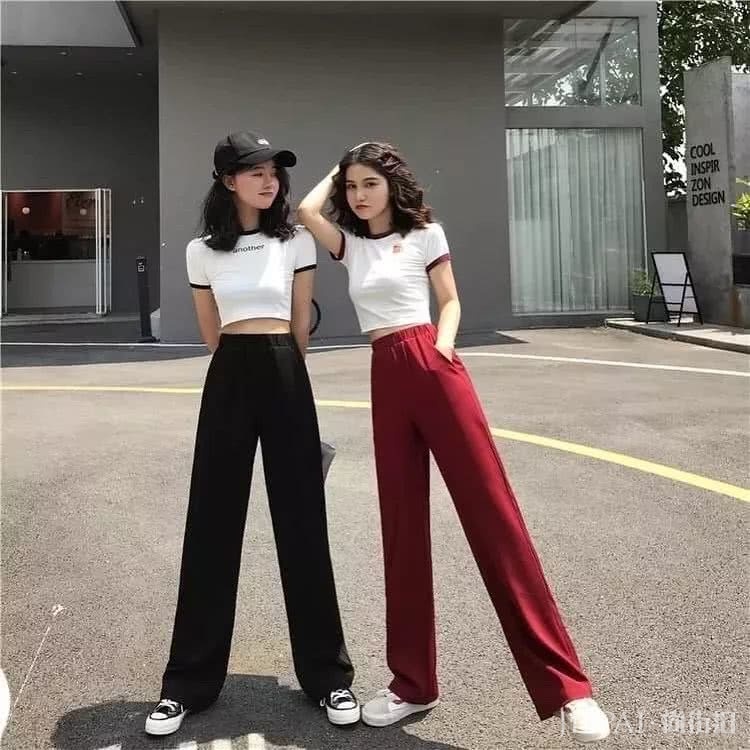 短上衣搭配高腰下装显瘦5斤显高10公分