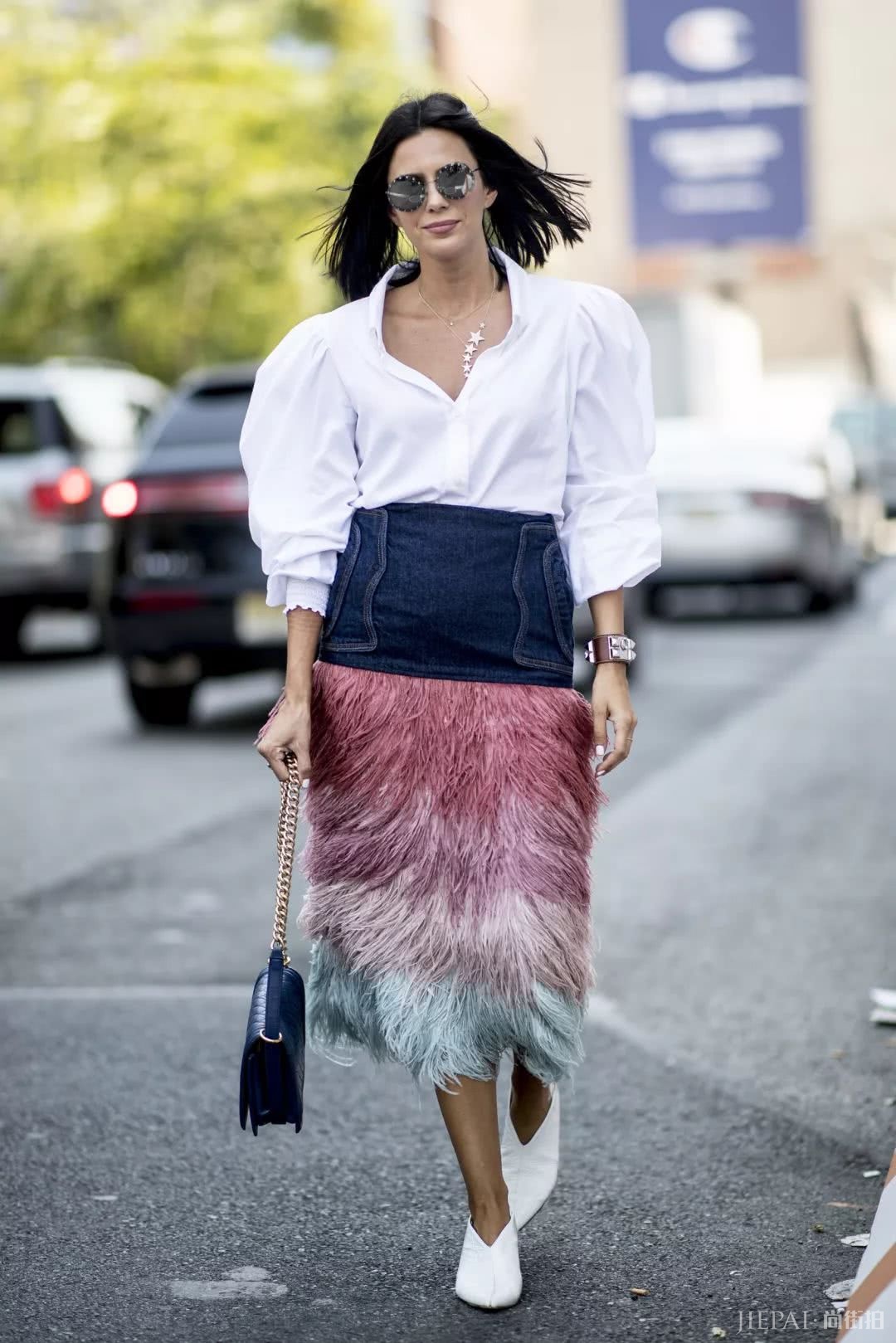 欧美街拍，夏天的各种仙女半裙太好看