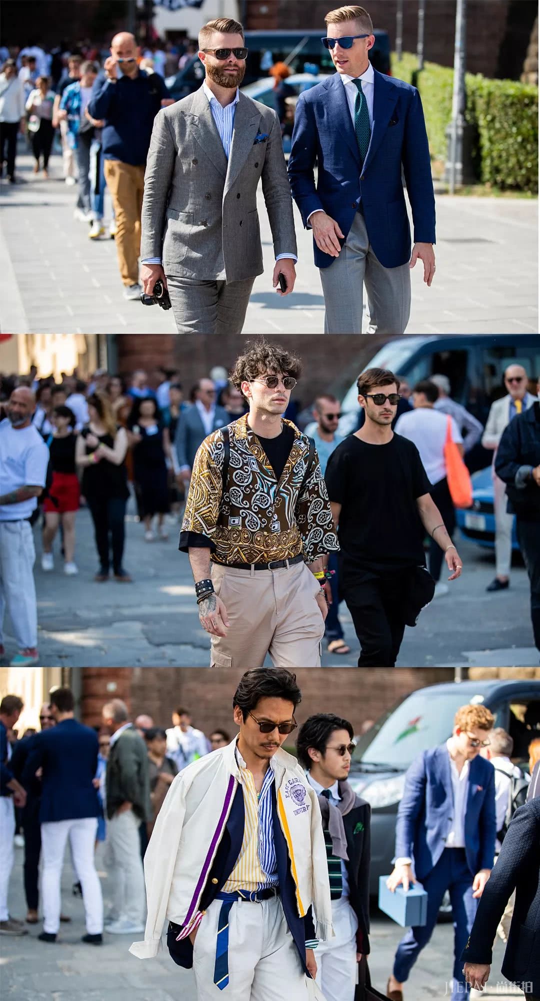 全世界最会穿西装的男人集体出动 街拍的这些时髦大叔们太A了吧