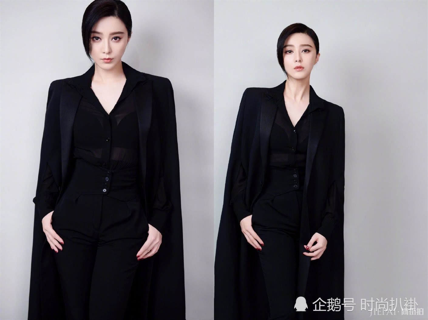 范冰冰低调也能slay全场,全黑造型依旧霸气