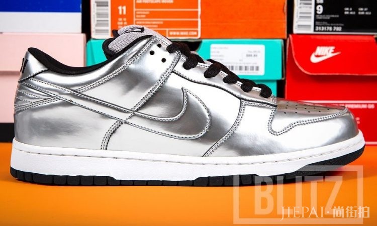 太阳花改作液态银!?De La Soul x Nike Dunk SB Low未市售版本现世!