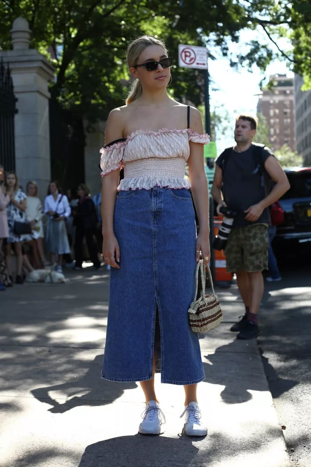 欧美街拍，夏天的各种仙女半裙太好看