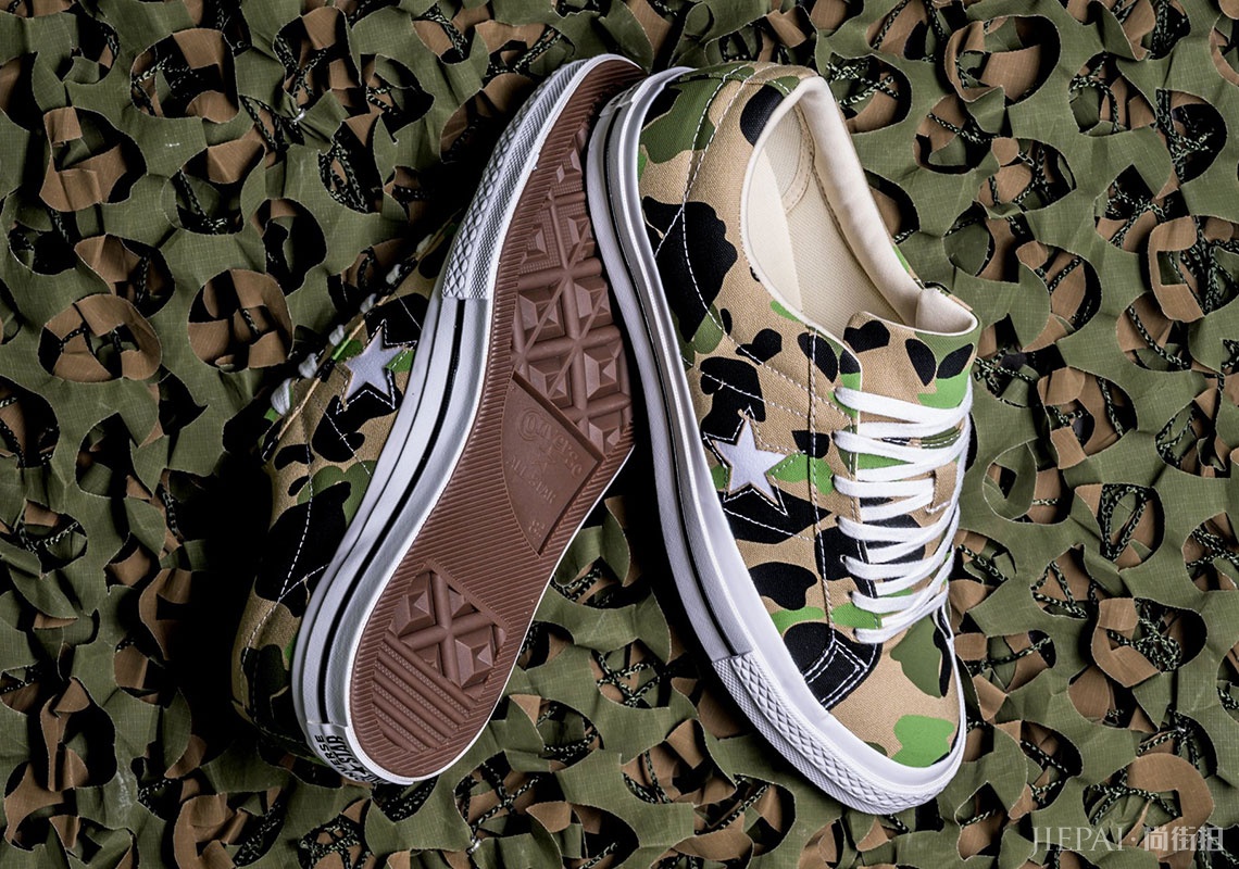 神似BAPE®联乘?Converse平价版丛林迷彩已上架!