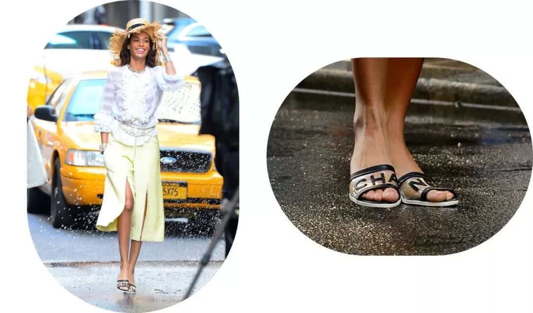 今年夏天流行把塑料穿在脚上,奚梦瑶同款要不了解下