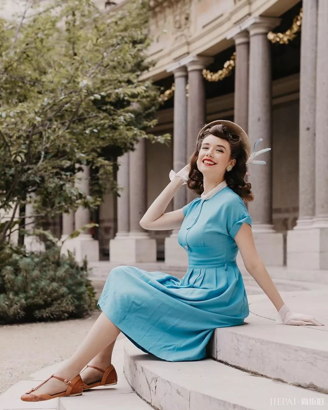 夏日里的复古风,穿成行走的画报是一种怎样的感觉