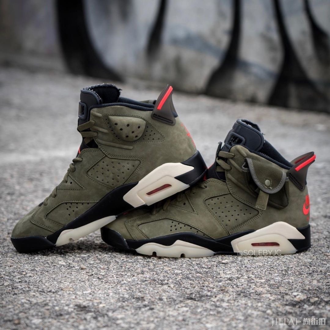 离发售不远了?Travis Scott x Air Jordan 6联乘全貌细节大赏!