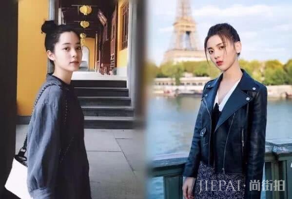 欧阳娜娜和杨超越撞衫！碎花裙配不同款鞋子，美得不分上下