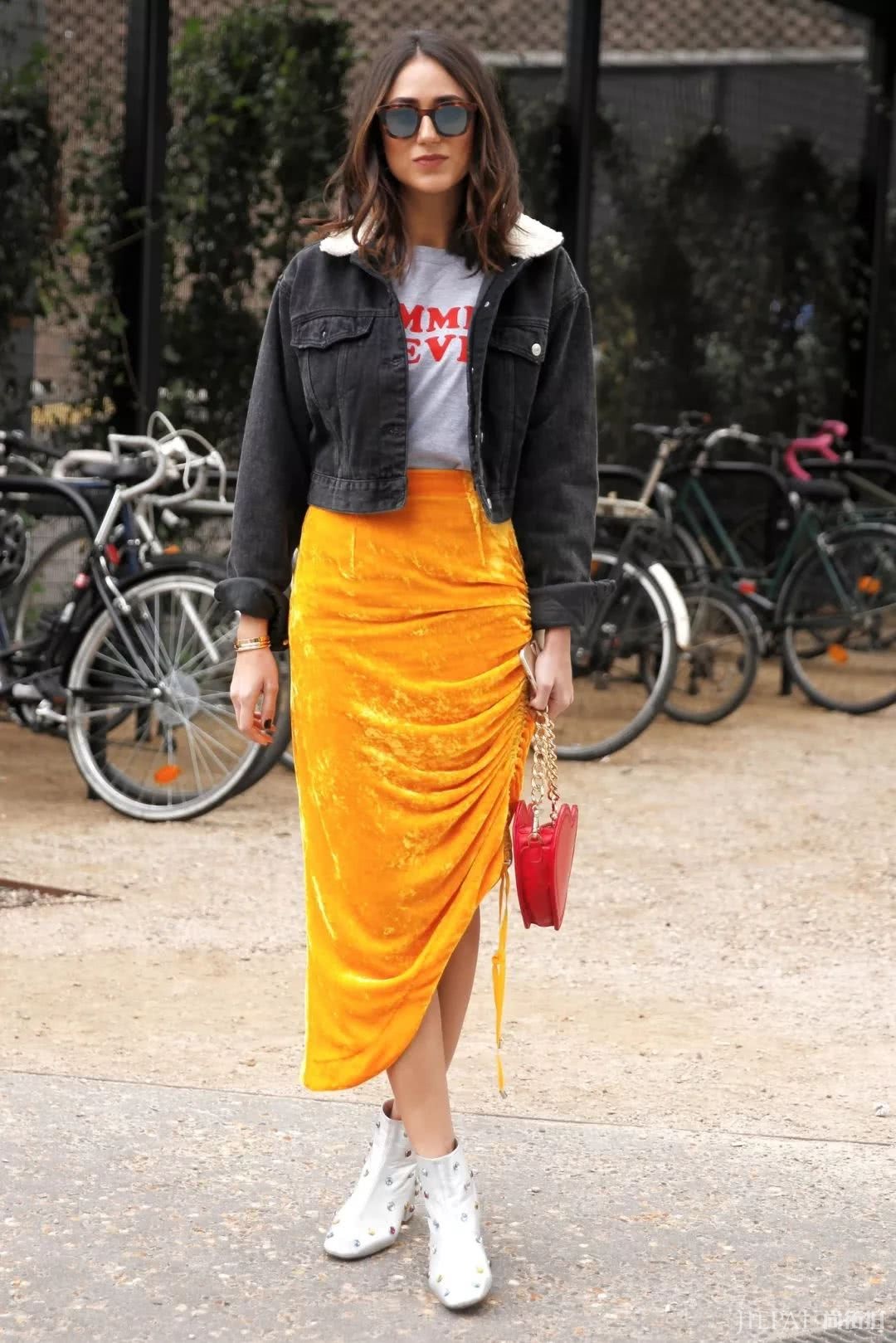 欧美街拍，夏天的各种仙女半裙太好看