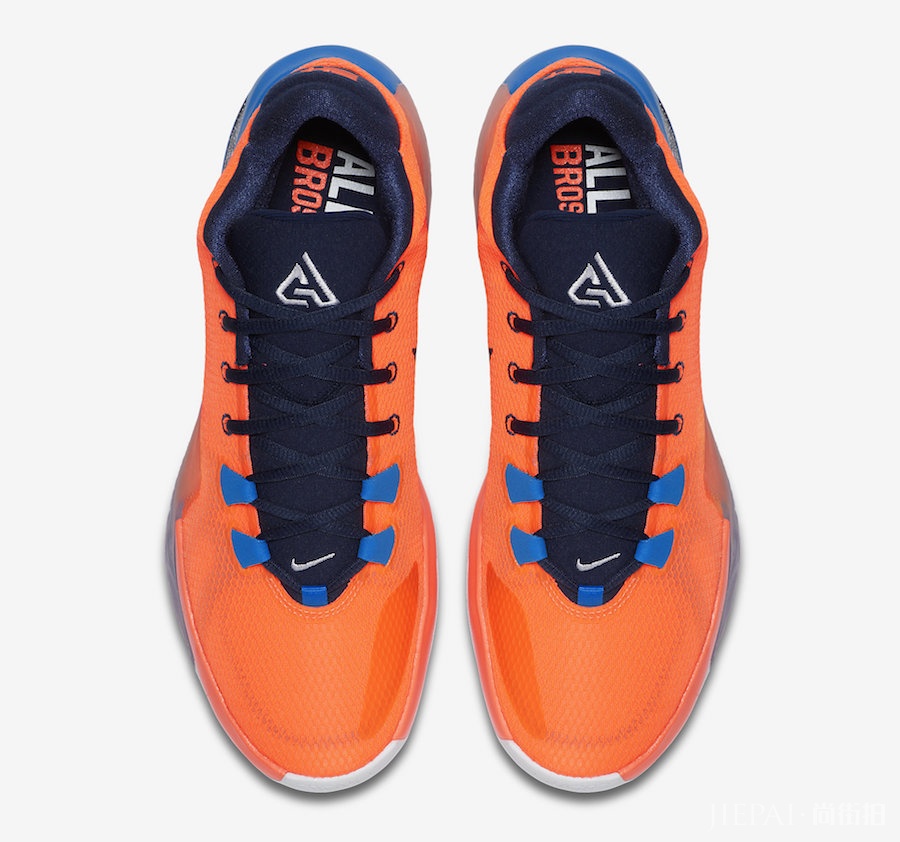橙色款Nike Zoom Freak 1也来啦!字母哥签名鞋月底发售!