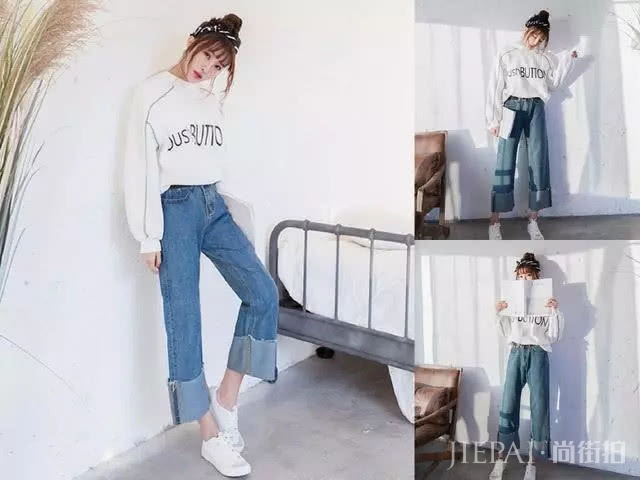 微胖女生怎么穿阔腿裤好看？这4种搭配照着穿超显瘦
