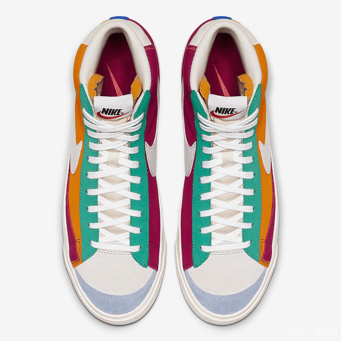 高冲击色彩对撞！这款Nike Blazer Mid有点意思！
