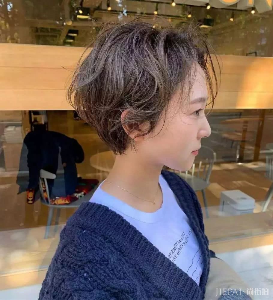 26款短发纹理烫发型图片，准备烫发的女生参考下