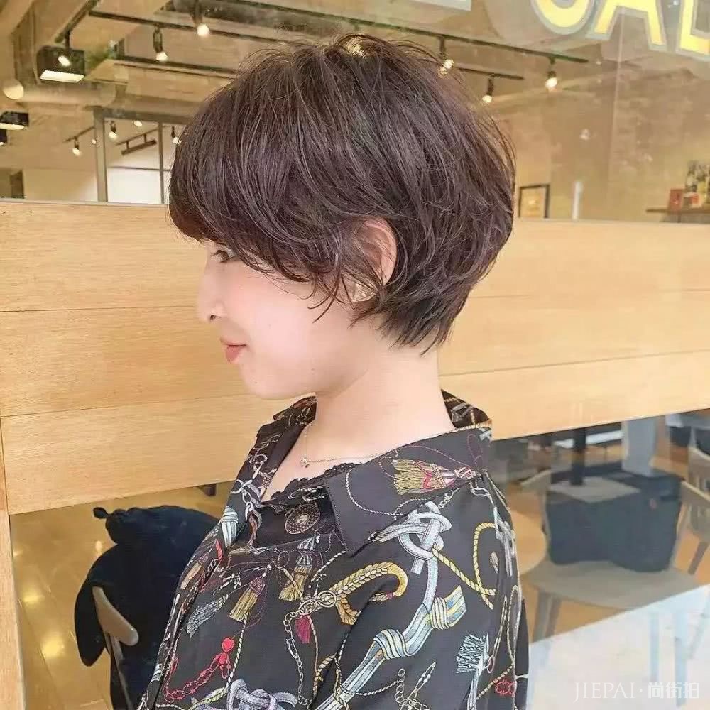 26款短发纹理烫发型图片，准备烫发的女生参考下