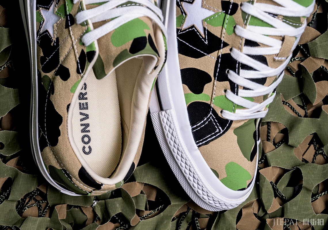 神似BAPE®联乘?Converse平价版丛林迷彩已上架!