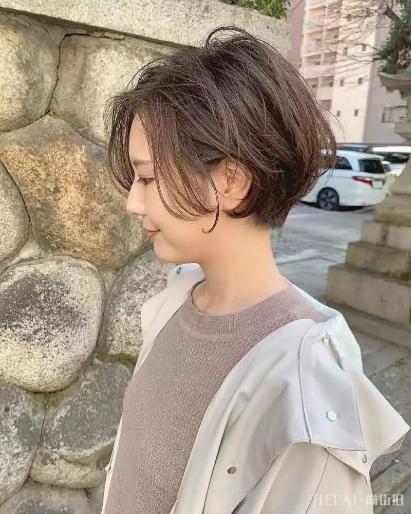 26款短发纹理烫发型图片，准备烫发的女生参考下