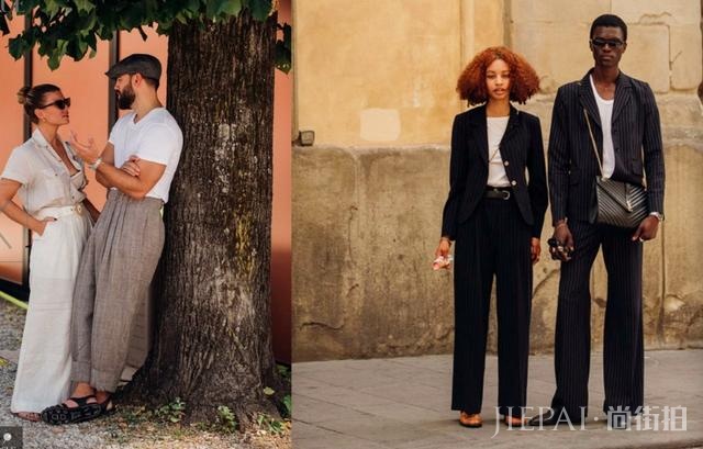 2020男装周场外街拍:女生穿男装,男人穿女装将是常态
