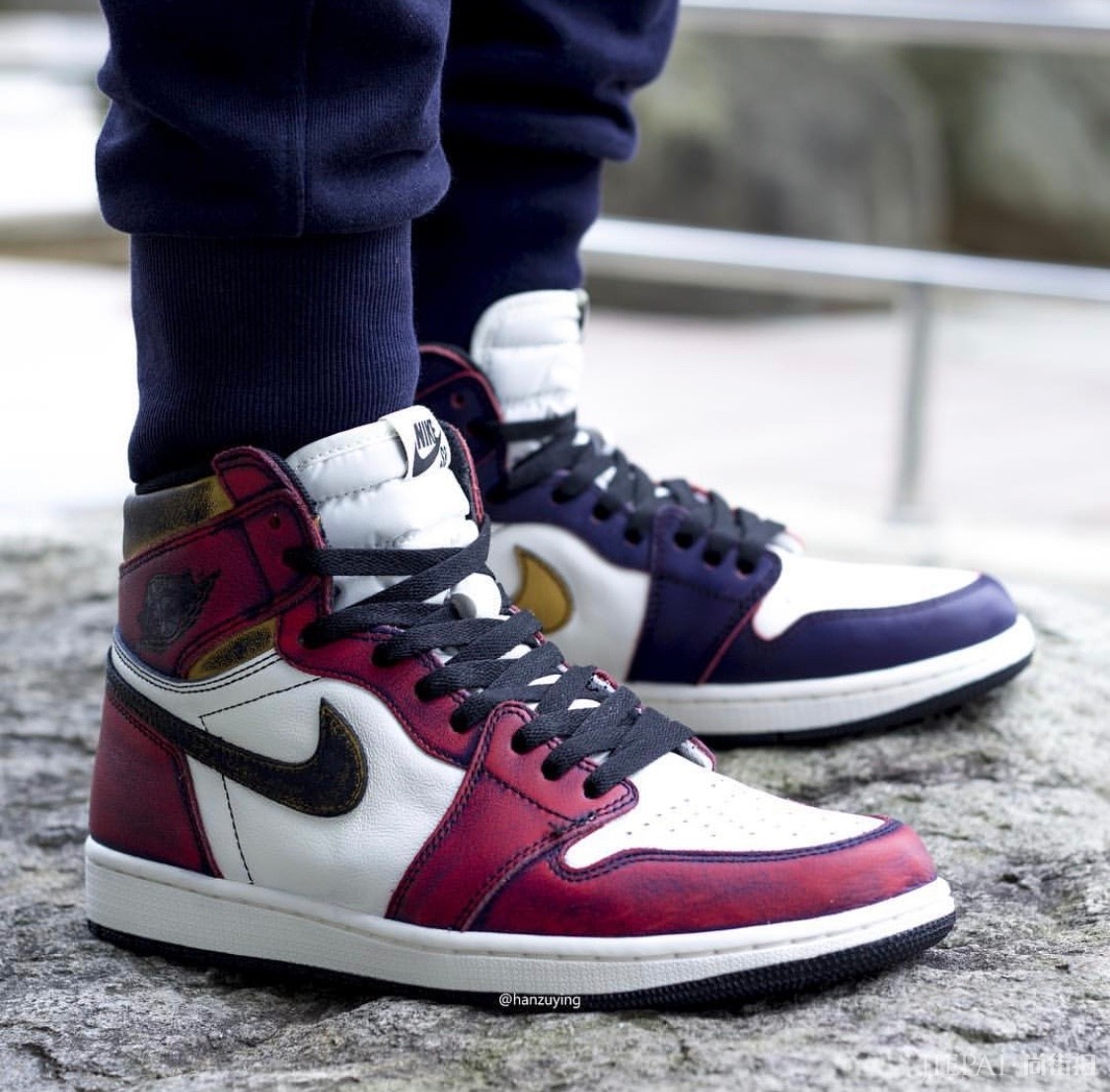 就等发售了!Air Jordan 1 OG x Nike SB “Lakers”上脚细节大赏!