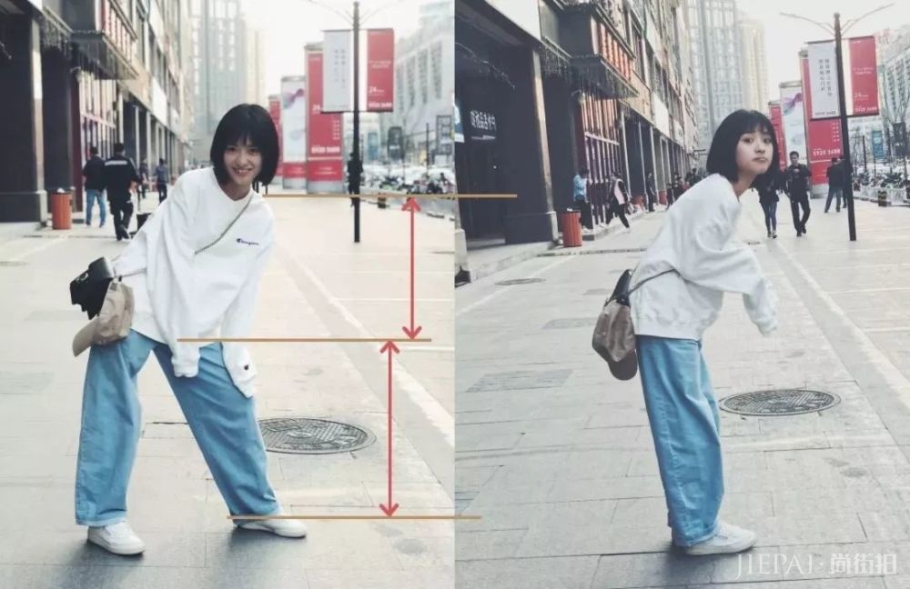 短上衣搭配高腰下装显瘦5斤显高10公分