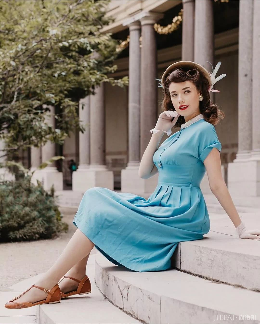 夏日里的复古风,穿成行走的画报是一种怎样的感觉