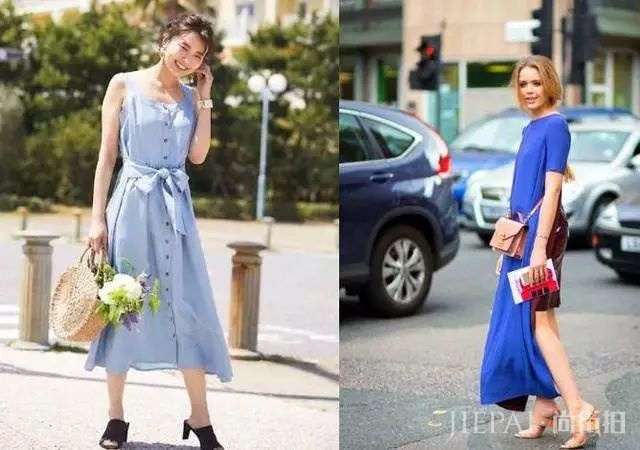 夏天穿的连衣裙用这3种鞋子搭配,不仅显高还有气质