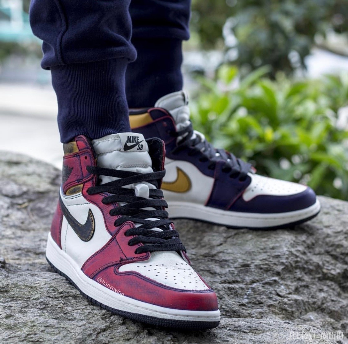 就等发售了!Air Jordan 1 OG x Nike SB “Lakers”上脚细节大赏!