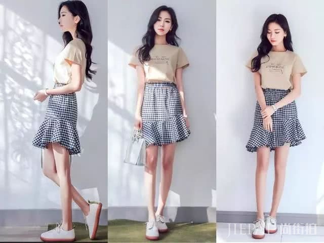 2019女大学生夏装穿搭,青春有活力又甜美