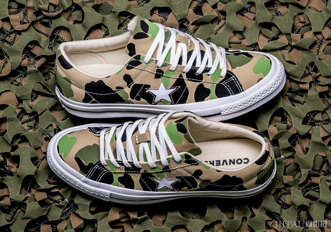 神似BAPE®联乘?Converse平价版丛林迷彩已上架!