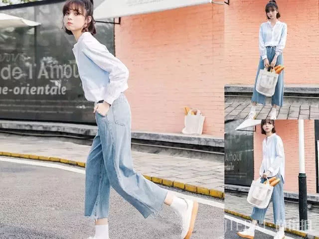 微胖女生怎么穿阔腿裤好看？这4种搭配照着穿超显瘦