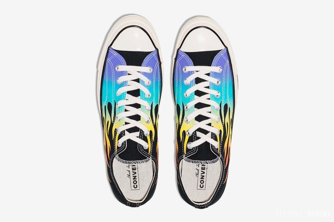 蓝火可不是Thrasher的专利!CONVERSE Chuck 70 Low带来复古火焰造型!