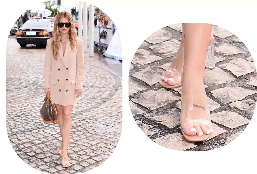 今年夏天流行把塑料穿在脚上,奚梦瑶同款要不了解下