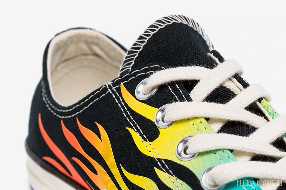 蓝火可不是Thrasher的专利!CONVERSE Chuck 70 Low带来复古火焰造型!