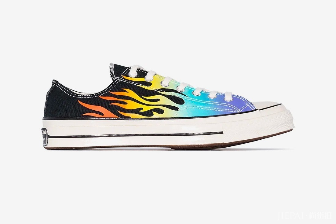 蓝火可不是Thrasher的专利!CONVERSE Chuck 70 Low带来复古火焰造型!