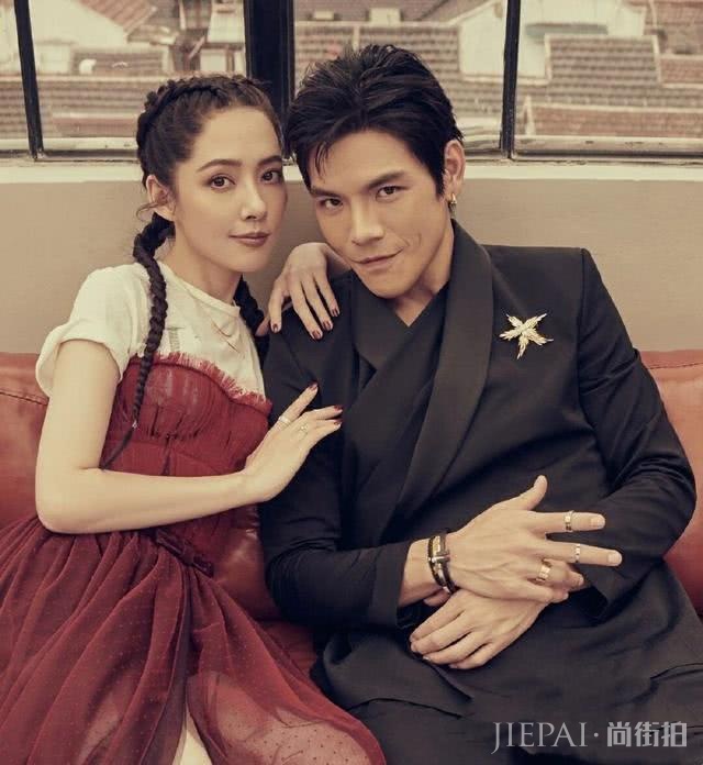 郭碧婷向佐再拍七夕写真,郭碧婷对向佐很依赖,合照全程勾肩搭背