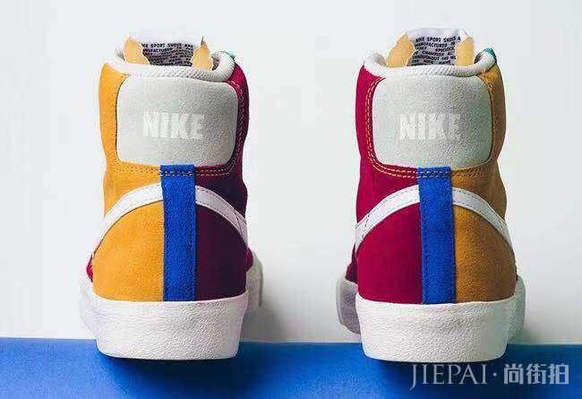 抢不到 sacai ？这个 Blazer Mid 鸳鸯撞色拼接考虑一下！