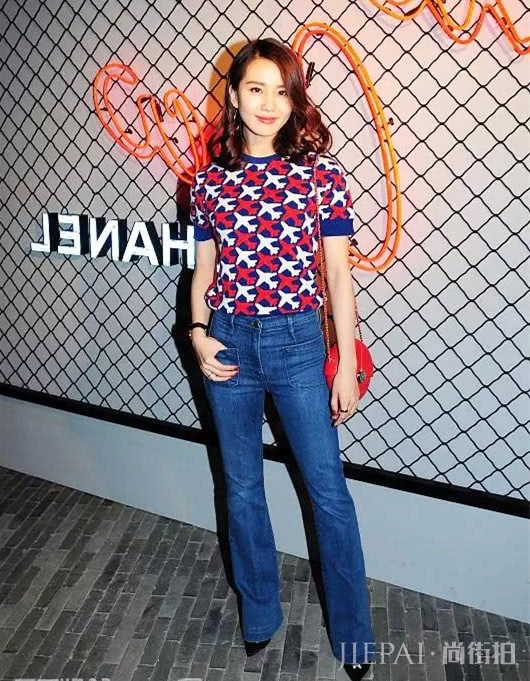 想要惬意过暑假？学刘诗诗江疏影穿T恤，针织面料更柔软