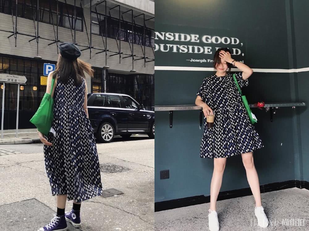 几何色块的搭配,让你又瘦又美又有个性