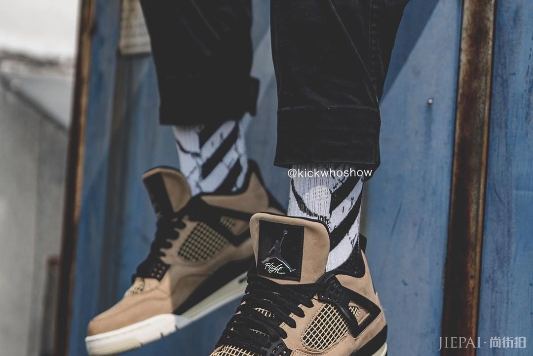 来口珍珠奶茶？Air Jordan 4 “Mushroom” 最新上脚图！