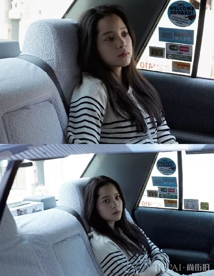 欧阳娜娜变身日系少女，“颓废妆”高级脸满分