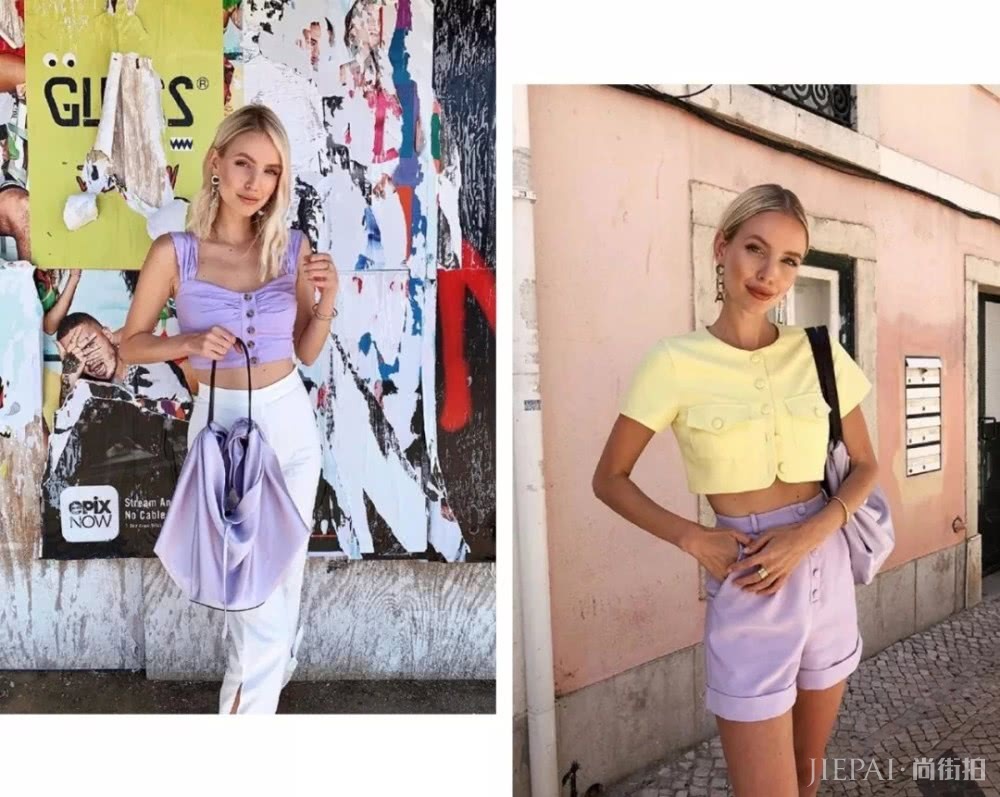 香芋紫和冰岛蓝,典型女人温柔色