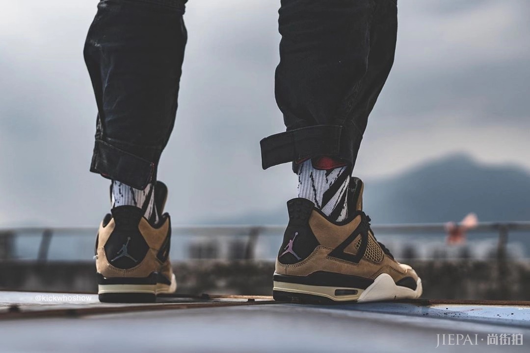 来口珍珠奶茶？Air Jordan 4 “Mushroom” 最新上脚图！