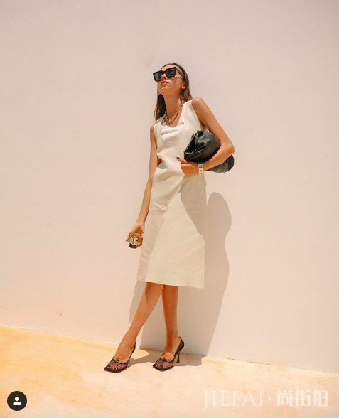 身高158的当红时装博主，用4个色穿出了夏日高级感