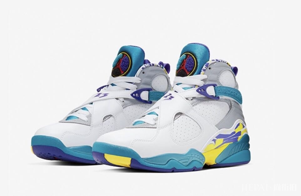 女生专属!Air Jordan8“White Aqua”清爽来袭!