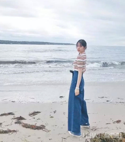 想要惬意过暑假？学刘诗诗江疏影穿T恤，针织面料更柔软