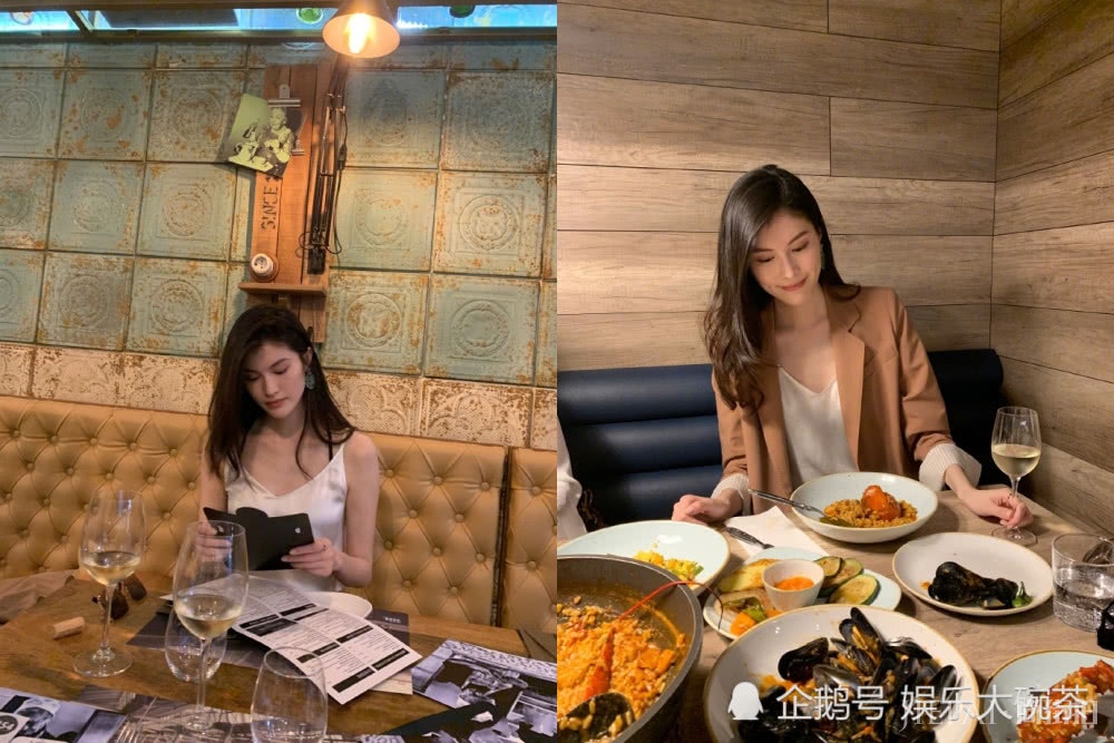何穗游客照率性潇洒,穿焦糖色西装满满的秋日慵懒感