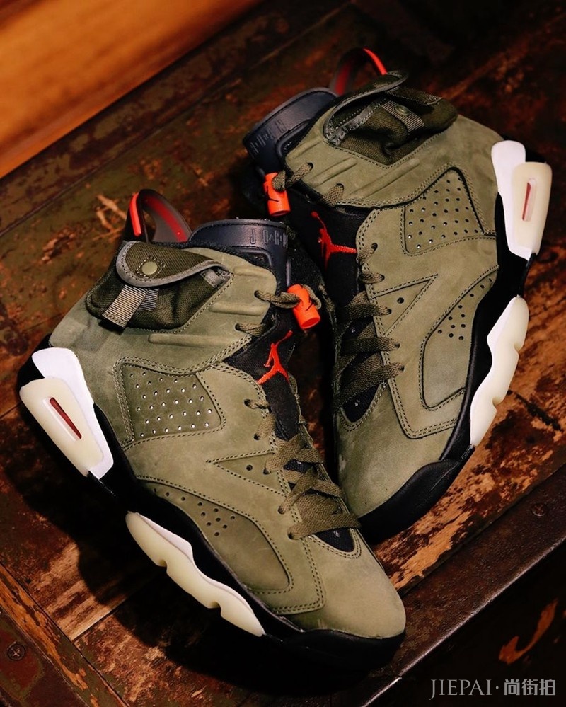 又一款鞋王！Travis Scott x Air Jordan 6长这样！