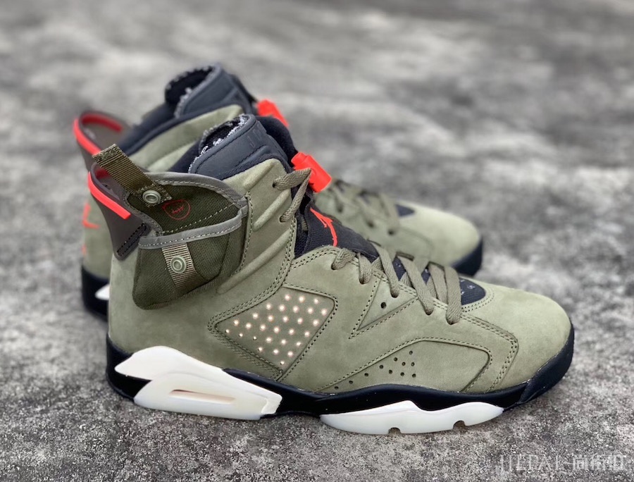 Travis Scott x Air Jordan 6细节图片更新,这款也要抢鞋王?